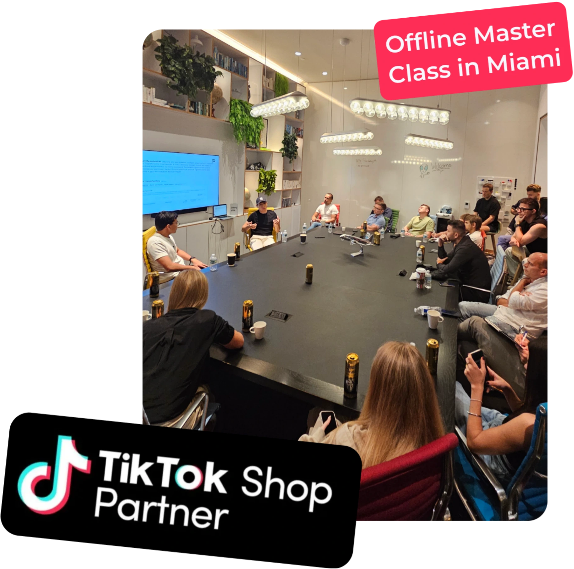 MADA team running an offline TikTok Shop master class in Miami